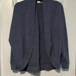 GAP Women's Open-Front Cardigan in Navy Heather